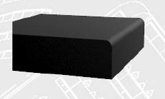 Radius eased edge profile render